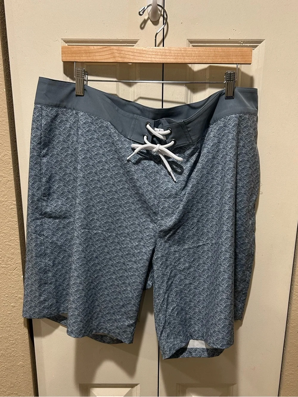 NWT The Normal Brand Apollo Trunk Swim in Vintage Blue Wave , size 40